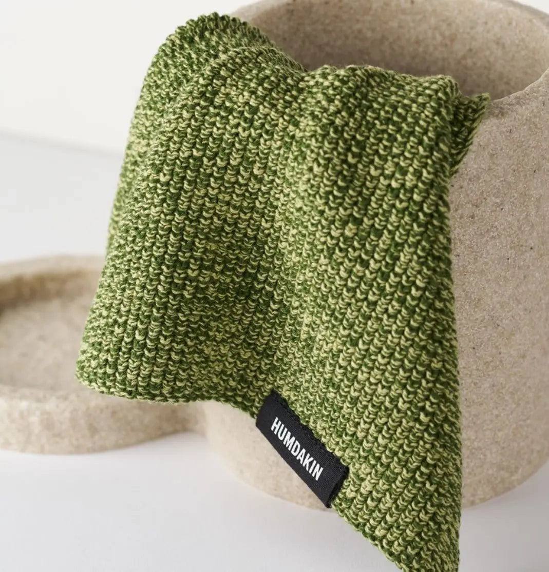 HUMDAKIN Strikket karklud Organic Textiles 241 Mossy
